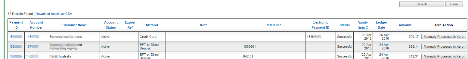 Emersion Payments - Mark as manually processed in Xero