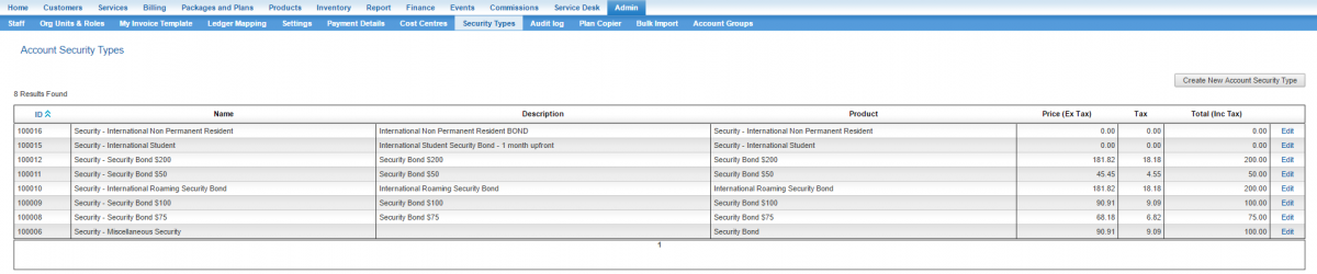 Security Types Main Page
